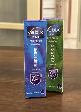 Засіб від поту vebix deo cream max 7 days (вебікс део крем 7 днів)