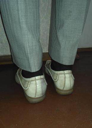 Туфли мужские р. 44 светлые бежевые кожа8 фото