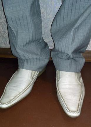 Туфли мужские р. 44 светлые бежевые кожа1 фото