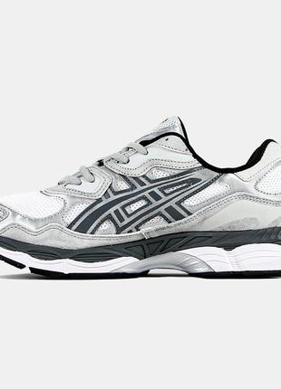 Кроссовки asics gel nyc white steel grey белый