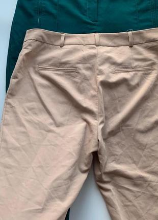 👖утончённые бежевые брюки asos/летние лёгкие нюдовые штаны/классические телесные штаны👖4 фото