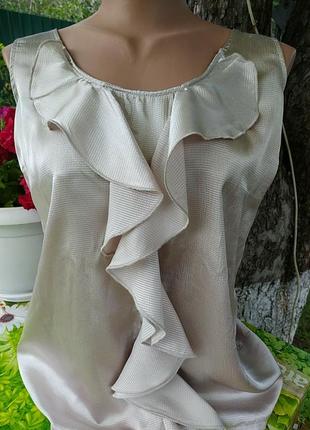 Блуза кофе с молоком, бежевая