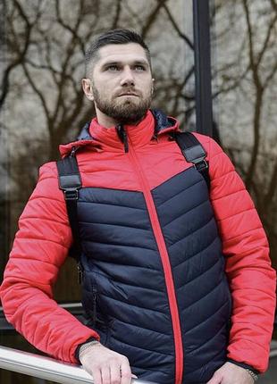 Куртка чоловіча червоно-синя р. m,xl,3xl

маломірні