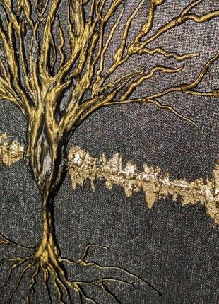 Картина текстурна "древо роду" чи "безкінечність життя"3 фото
