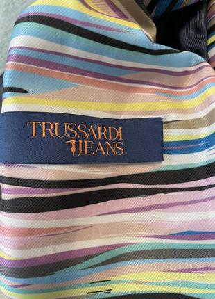 Кожаная куртка бобер trussardi4 фото