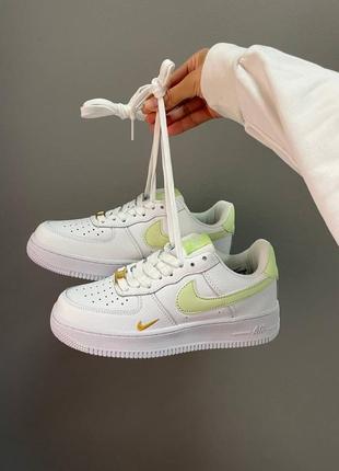 Кроссовки air force 1 mini swoosh lime light4 фото