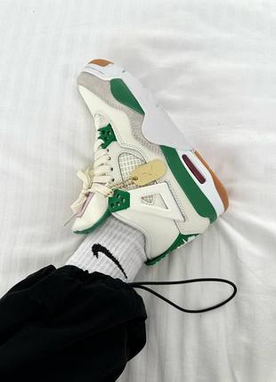 Кросівки nike air jordan 4 retro × sb pine green8 фото