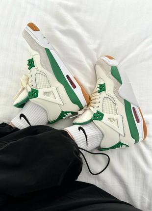 Кросівки nike air jordan 4 retro × sb pine green7 фото