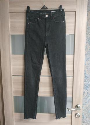 Стильные высокие базовые джинсы скинни2 фото