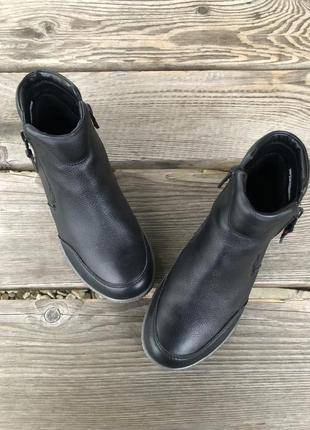 Ботинки ecco gore-tex женские черные кожаные 36 размер8 фото