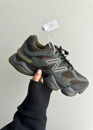 Кроссовки new balance 9060 blacktop × dark moss4 фото