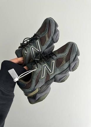 Кроссовки new balance 9060 blacktop × dark moss1 фото