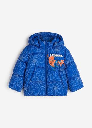 Водовідштовхувальна куртка-пуховик spider-man h&m 9514