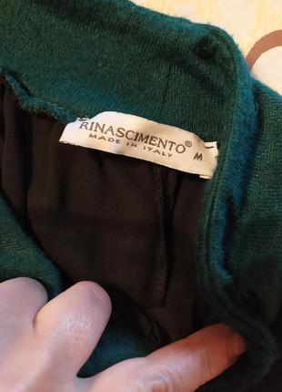 Итальянская юбка миди висоза кашемир,изумруд5 фото