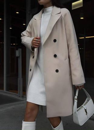 Пальто женское длинное кашемировое без капюшона весеннее на весну демисезонное базовое кэжуал серое коричневое стильное повседневное4 фото