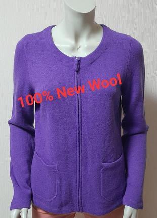 Шикарний вовняний жакет на блискавці фіолетового кольору franco callegari, блискавичне надсилання