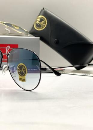 Женские солнцезащитные очки ray ban 3026 aviator black (2902)3 фото