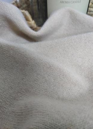Uniqlo бежевый кашемировый вязаный базовый оверсайз свитер джемпер пуловер кофта s m l 100% кашемир8 фото