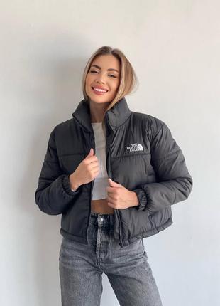 Жіноча куртка курточка без капюшона весна демісезон вкорочена коротка