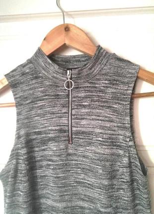 Стильня сукня-меланж з кільцем на замочку, під горло new look (generations), на р. s/xs