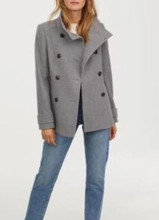 Демисезонное полупальто пальто короткое h&m