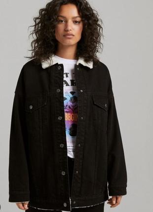 Куртка джинсова bershka р.s(165/84a)