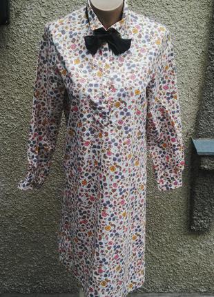 Сукня-сорочка з застібкою до пояса(без підкладки) з щільного бавовни,ручна робота.