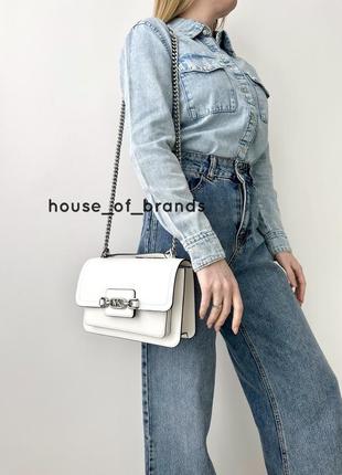 Женская кожаная сумочка michael kors heather large leather shoulder bag сумка кроссбоди оригинал кожа мишель корс майкл корс на подарок жене девушке4 фото