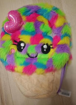 Мохнатый мягкий пенал кошелек тапок smiggle
