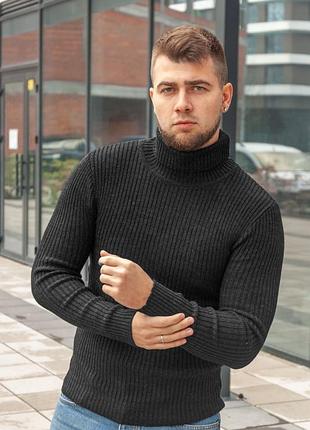 Теплий вовняний гольф з горлом