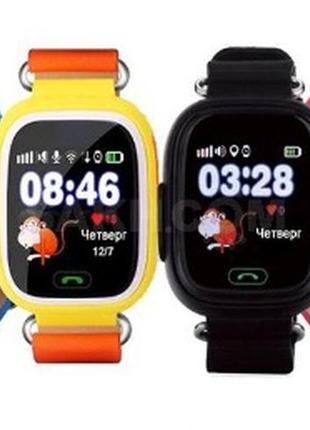 Смарт-часы детские uwatch q90 gps контроль звонки сообщения sos wi-fi