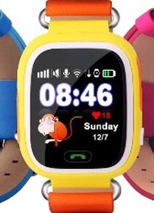 Смарт-часы детские uwatch q90 gps контроль звонки сообщения sos wi-fi6 фото