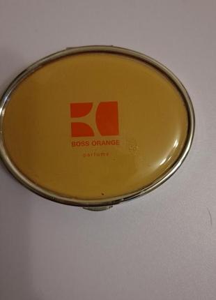 Маленькое компактное зеркало bleu boss orange parfums