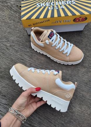 Неймовірно зручні текстильні кросівки skechers розмір us9.5-39.5-26/26.5