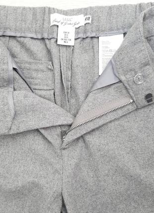 Брюки серые шерстяные h&m5 фото