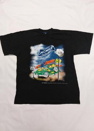 Футболка мерч 1999 the simpsons homer palm beach vintage tee