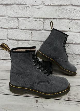 Черевики dr martens 1460 8 eye washed canvas 40-41р.25.5-26см.6 фото