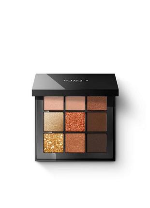 Чудова палетка в коричневих тонах kiko milano glamour multi finish 01