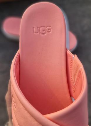 Удобные  легкие шлепки ugg из натуральной кожи6 фото