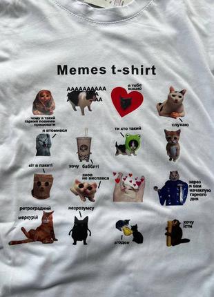 Футболка з мемними котами,футболка с мемными котами