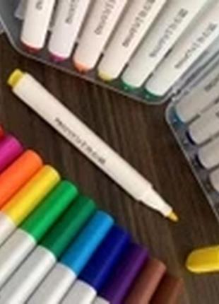 Волшебные маркеры плавающие рисунки 12 цветов в кейсе floating pen в кейсе