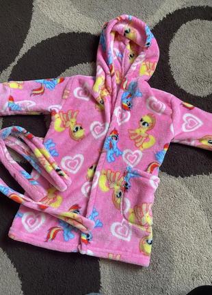 Халат теплий для дівчинки