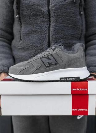 Мужские теплые кроссовки new balance з мехом внутри 40-442 фото