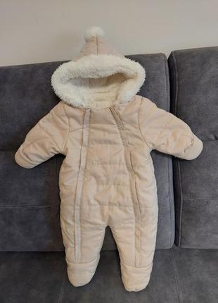 Демисезонный комбинезон для девочки 1-3 мес. (60см)