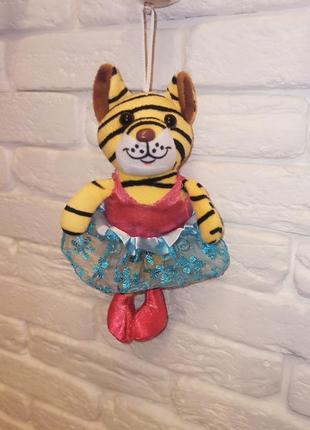 Мягкая игрушка тигр брелок с присоской1 фото