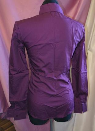Фиолетовая фирменная блузка3 фото