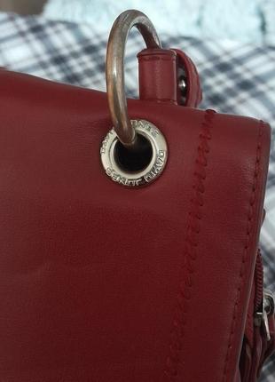 Красивая сумка красного цвета из кожи pu david jones, 💯 оригинал, молниеносная отправка 🚀⚡8 фото