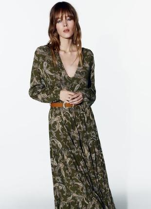 Сукня жіноча зелена zara new2 фото