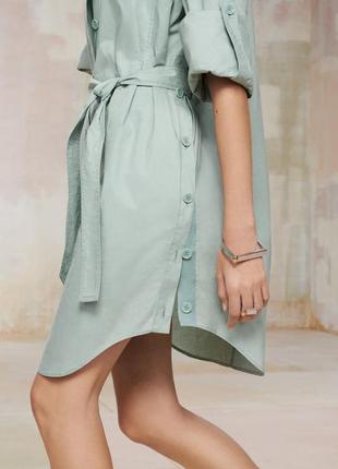Zara -60% 💛 shrt drss 10 розкішне колекційне плаття котон стильне м6 фото