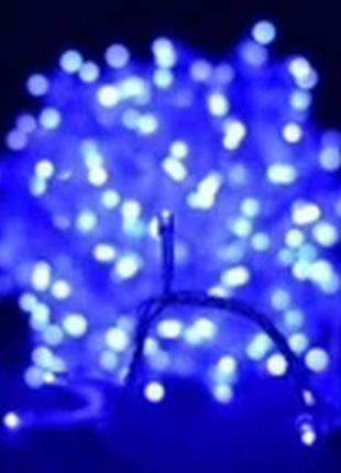 Светодиодная гирлянда xmas led 100 в-1 синий4 фото